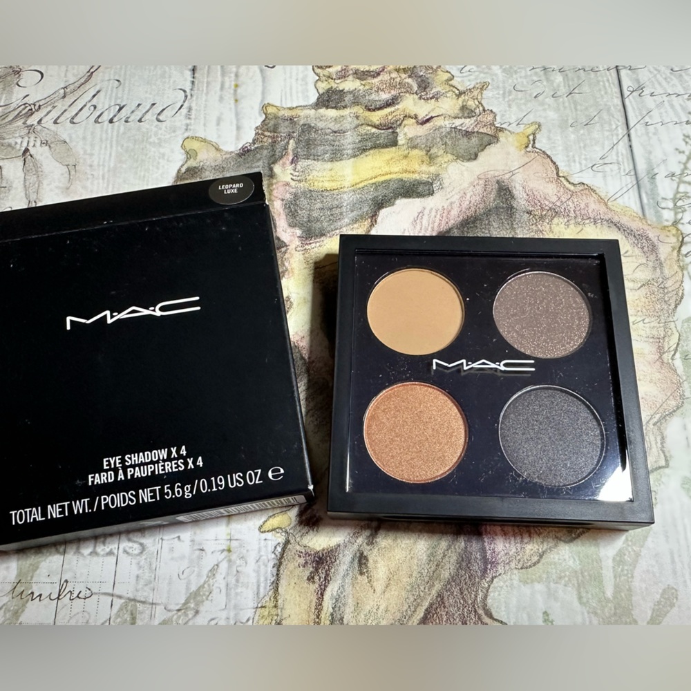 MAC COSMETICS BNIB LEOPARD LUXE Eyeshadow X4 Quad Palette RARE!